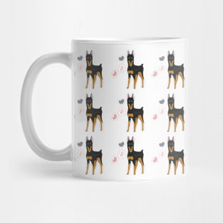 Doberman pinscher dog pattern Mug